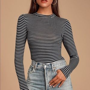 Black and white striped shirt